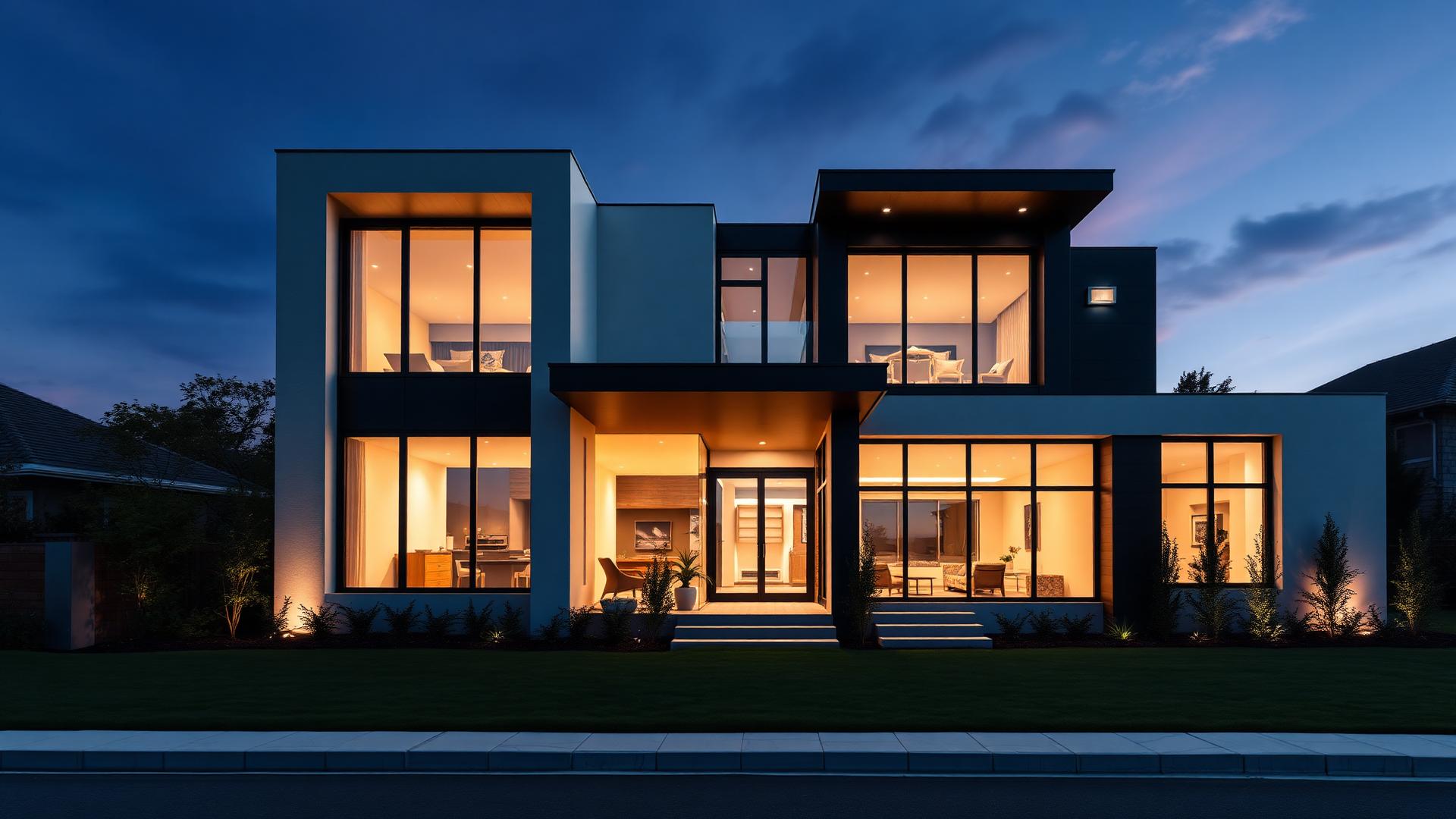 Modern luxury home exterior